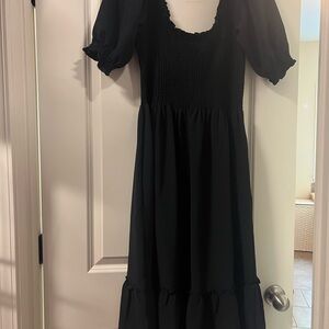 Hill House Black Crepe dress